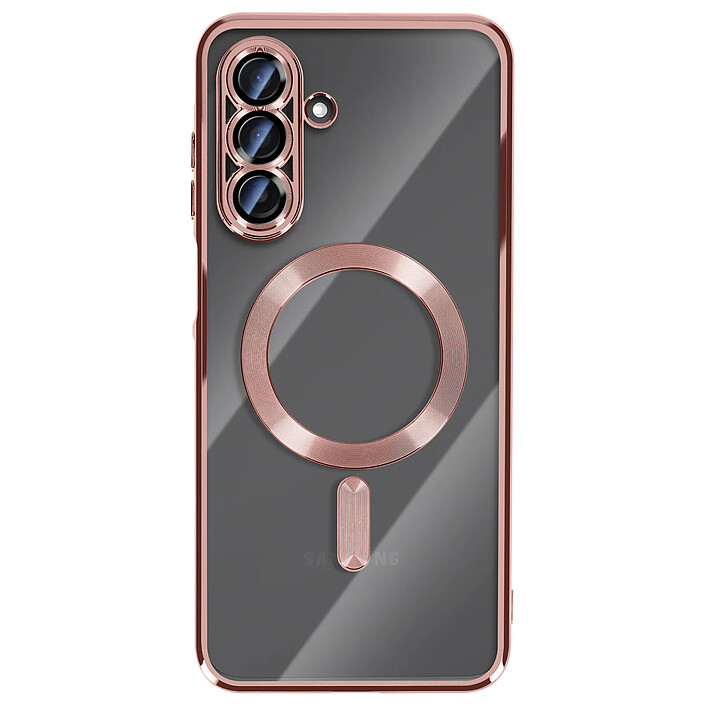Avizar Coque pour Galaxy A17 Compatible MagSafe avec Contour Chromé