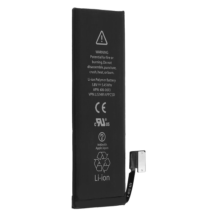 Clappio Batterie de remplacement pour iPhone 5 Original Li-ion 3.8V 1440mAh pas cher