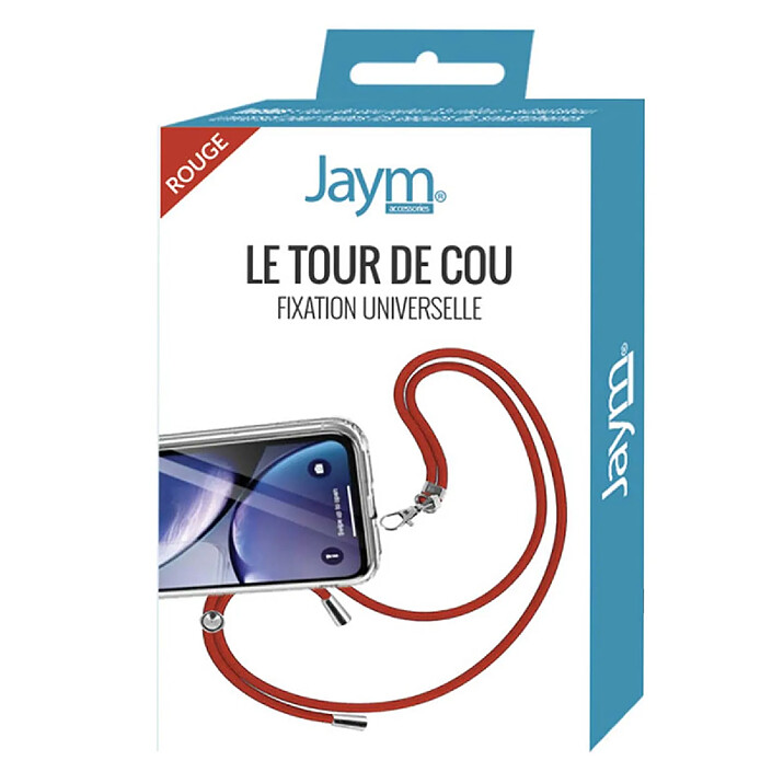 Acheter Avizar Tour de Cou 150cm pour Smartphone en Nylon avec Fixation Universelle Rouge