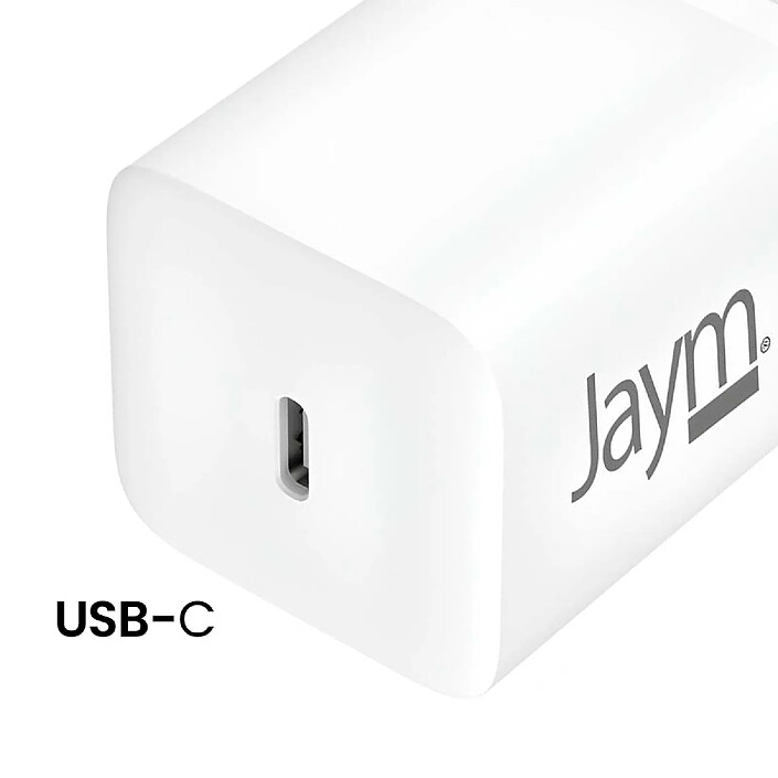 Acheter Jaym Chargeur Secteur USB-C 45W Power Delivery Ultra-Compact GaN Blanc