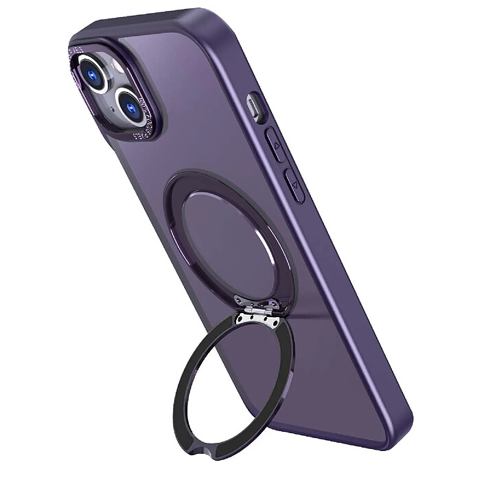 Acheter Jaym Coque MagSafe pour iPhone 16 avec Anneau Rotatif Support Violet