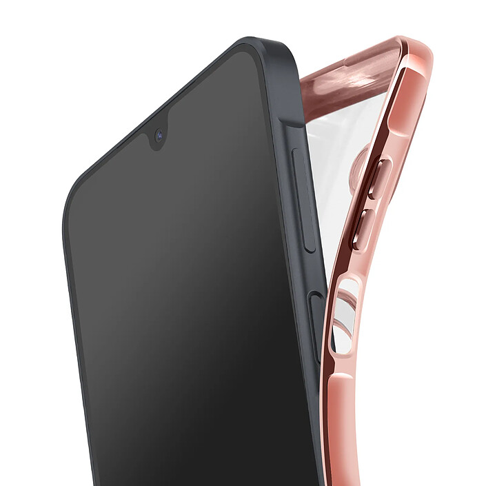 Avizar Coque pour Galaxy A17 Compatible MagSafe avec Contour Chromé pas cher
