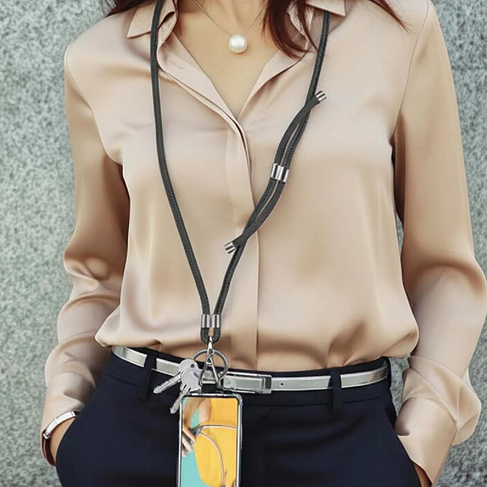 Avis Jaym Tour de Cou 150cm pour Smartphone en Nylon avec Fixation Universelle Noir