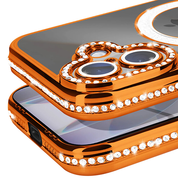 Avis Avizar Coque pour iPhone 17 Compatible MagSafe avec Contour Strassé