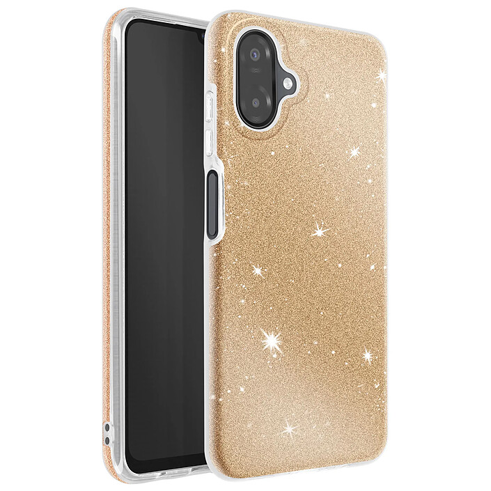 Avizar Coque pour Galaxy A07 Conception Bi-Matière et Finition Pailletée