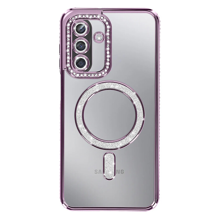 Avizar Coque pour Galaxy A17 Compatible MagSafe avec Contour Strassé