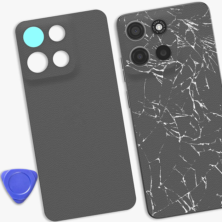 Acheter Clappio Cache Batterie de Rechange pour Motorola Moto G15 avec Adhésif Intégré Gris