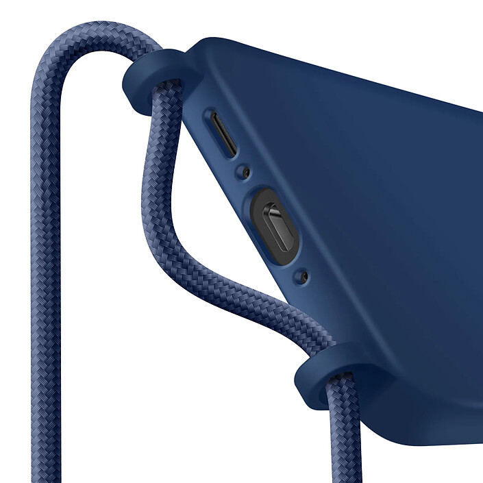 Avis Avizar Coque pour Samsung Galaxy A17 en Silicone avec Cordon Tour de Cou Bleu nuit