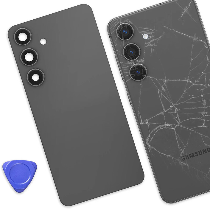 Acheter Clappio Cache Batterie de Remplacement pour Galaxy S24 avec Adhésif Intégré Noir