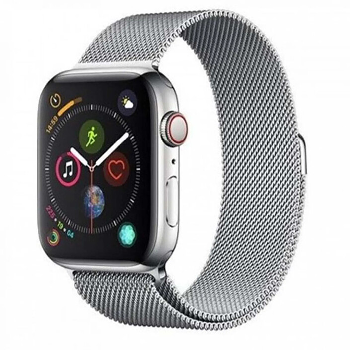 Devia Bracelet Maille Milanaise en Acier Inoxydable pour Apple Watch 38 / 40 / 41mm Argent
