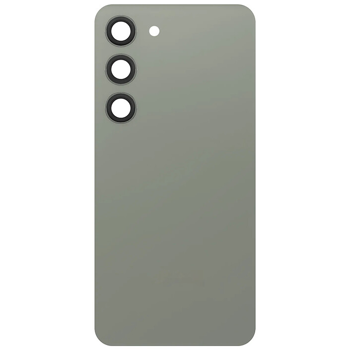 Clappio Cache Batterie de Remplacement pour Galaxy S23 avec Adhésif Intégré Vert olive