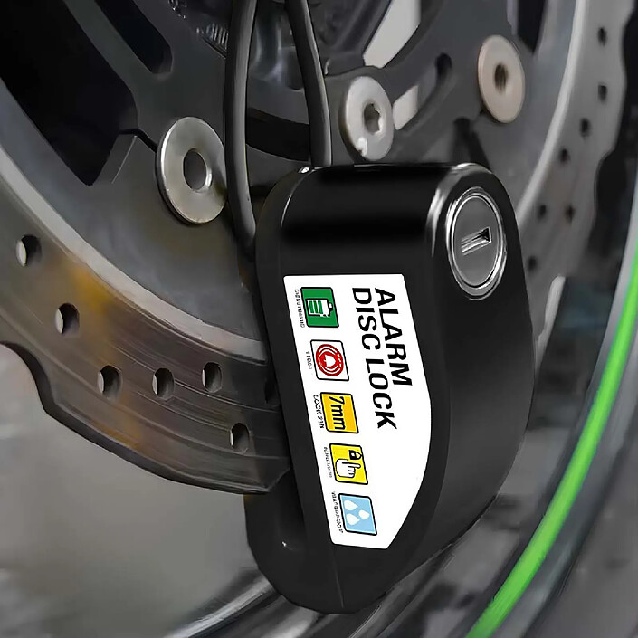 Avis Avizar Antivol à Disque avec Alarme 110dB Compact pour Vélo / Scooter