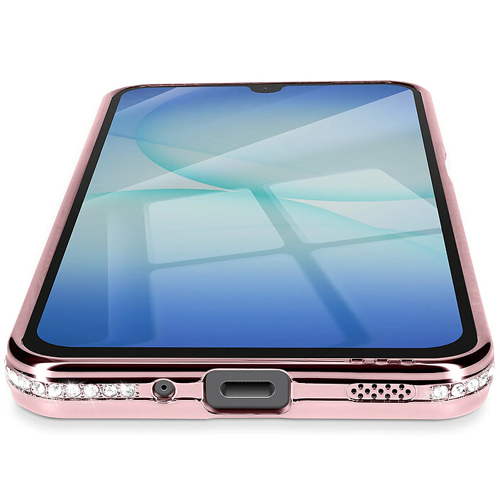 Acheter Avizar Coque pour Galaxy A17 Compatible MagSafe avec Contour Strassé Rose