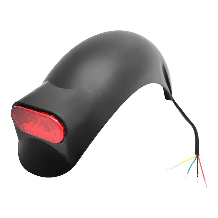 Avizar Garde-Boue Arrière pour Trottinette Speedway 5 avec LED Noir