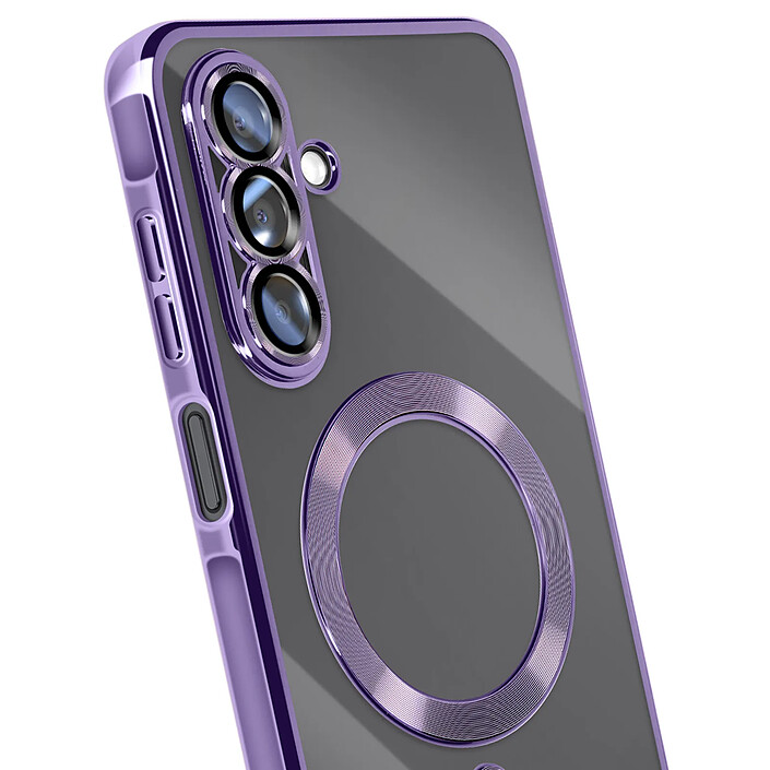 Avis Avizar Coque pour Galaxy A17 Compatible MagSafe avec Contour Chromé Violet