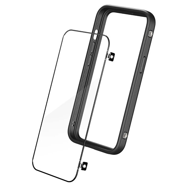 Avis Rhinoshield Pack Gaming Coque + Verre Trempé pour iPhone 15 Pro Max Zéro Latence Ultra Léger Noir transparent