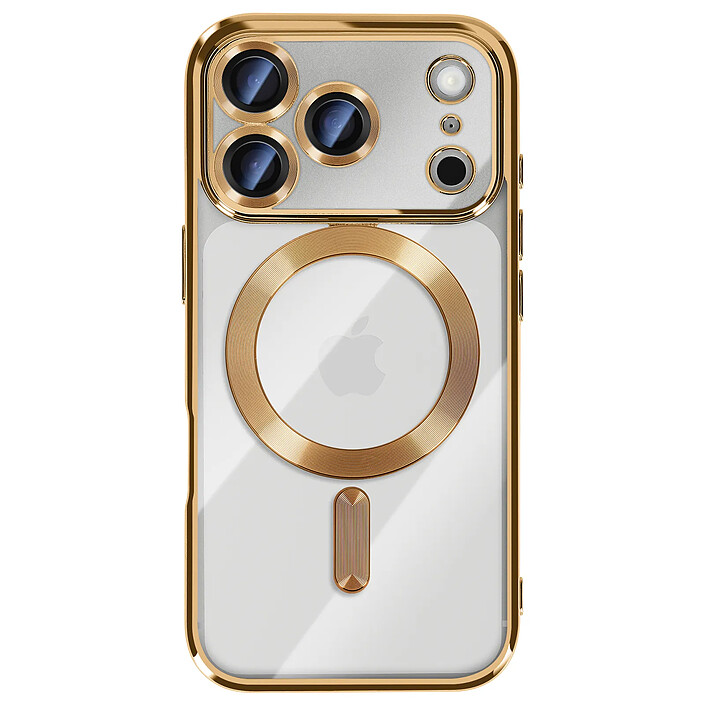 Avizar Coque pour iPhone 17 Pro Compatible MagSafe avec Contour Chromé