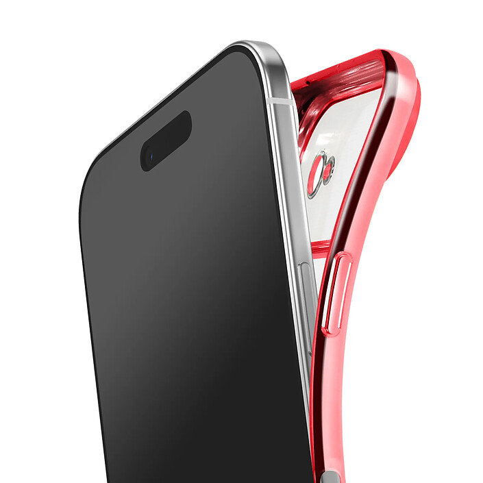 Avizar Coque pour iPhone Air Compatible MagSafe avec Contour Chromé pas cher
