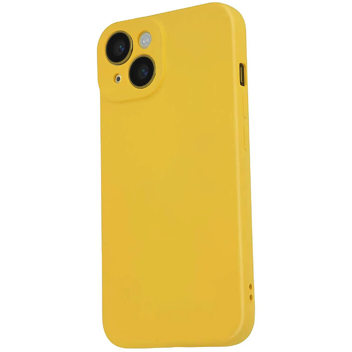 Acheter Jaym Coque en Silicone Souple pour iPhone 14 Antichoc Soft-Touch Jaune