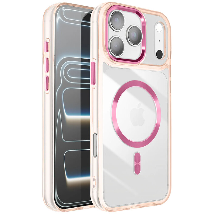 Avizar Coque pour iPhone 17 Pro Collection Cristal Color Compatible MagSafe