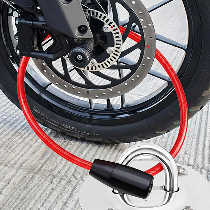 Avis Avizar Câble Antivol à Tête Plate avec Serrure à Clé pour Vélo et Trottinette