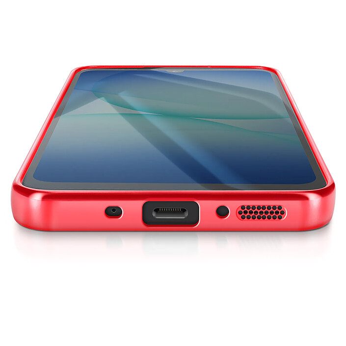 Acheter Avizar Coque pour Galaxy A17 Compatible MagSafe avec Contour Chromé Rouge