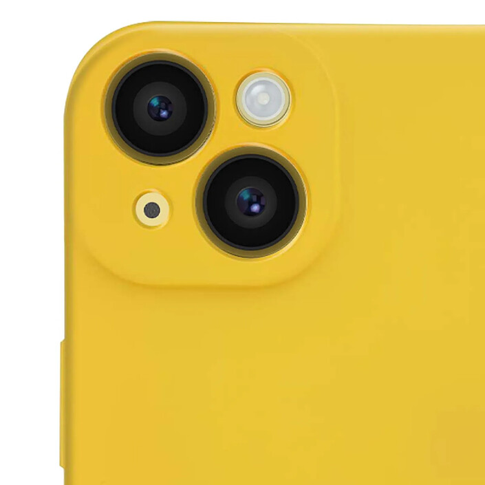 Avis Jaym Coque en Silicone Souple pour iPhone 14 Antichoc Soft-Touch Jaune