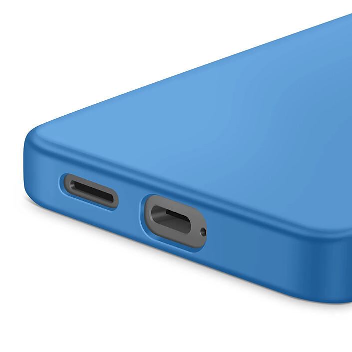 Avis Avizar Coque pour Galaxy S25 Edge Soft-Touch en Silicone Semi-Rigide Bleu