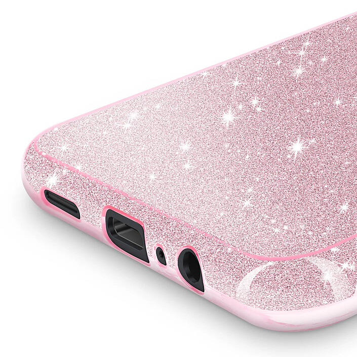 Avis Avizar Coque pour Galaxy A07 Conception Bi-Matière et Finition Pailletée