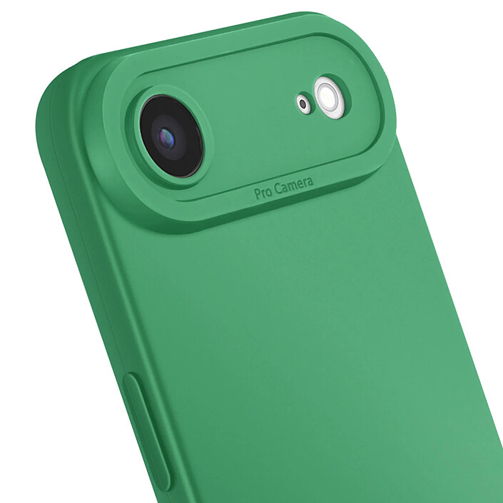 Avis Avizar Coque pour iPhone Air en Silicone Souple avec Renfort Bloc Caméra Vert