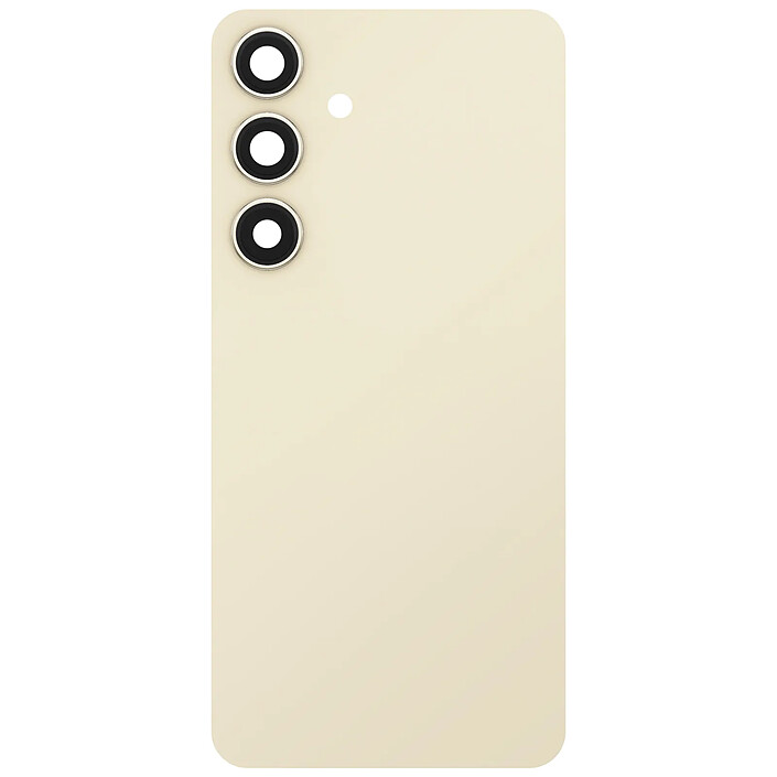 Clappio Cache Batterie de Remplacement pour Galaxy S24 avec Adhésif Intégré Beige