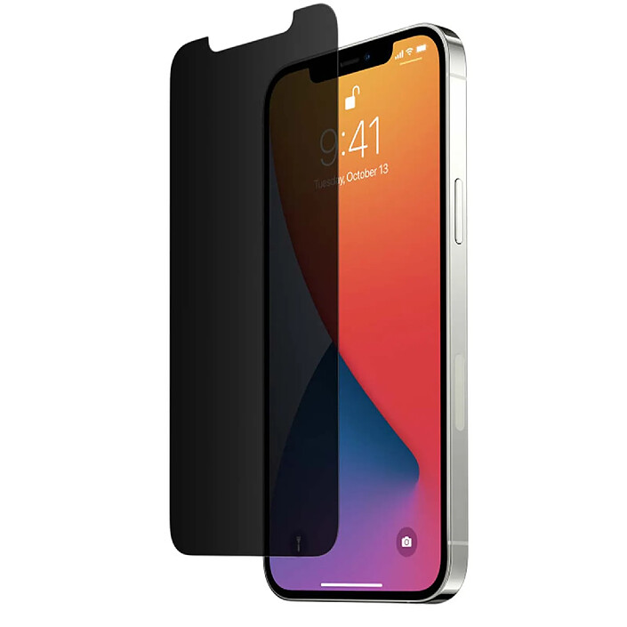 Eiger Verre Trempé Protection d'Écran pour iPhone 16 Pro Max et 17 Pro Max Anti-espion Noir transparent