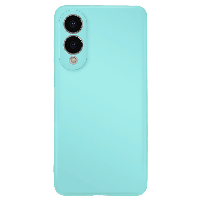 Avizar Coque pour Galaxy S25 Edge Soft-Touch en Silicone Semi-Rigide Turquoise