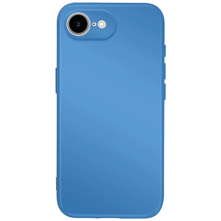 Avizar Coque pour iPhone 16e Soft-Touch en Silicone Série Fast Cover Bleu