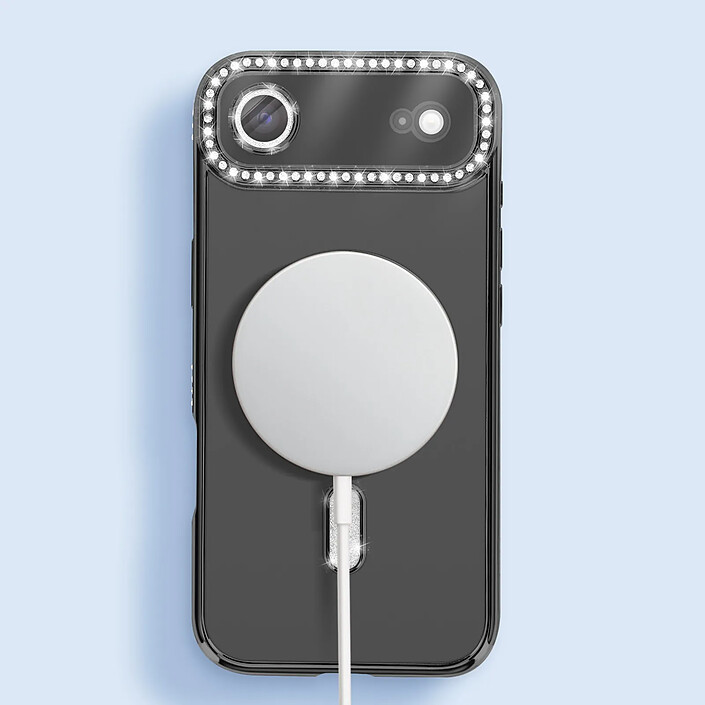 Avizar Coque pour iPhone Air Compatible MagSafe avec Contour Strassé pas cher
