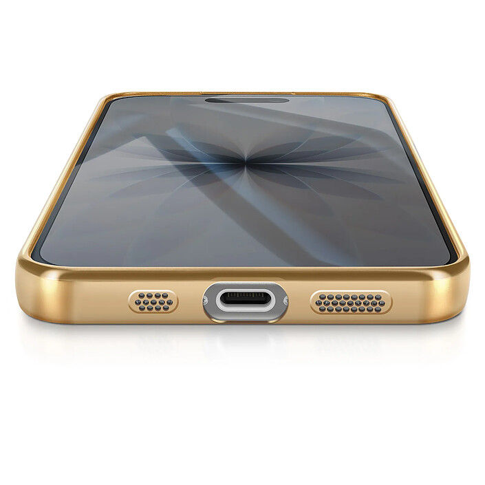 Acheter Avizar Coque pour iPhone 17 Compatible MagSafe avec Contour Chromé Dorée