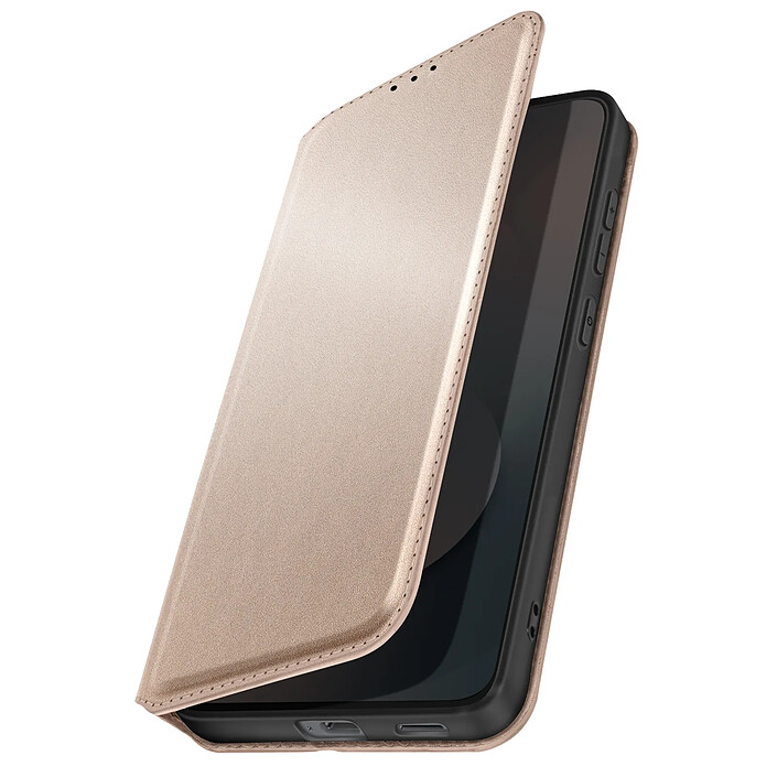 Avizar Étui Portefeuille pour Galaxy S25 FE Magnétique avec Support video Dorée