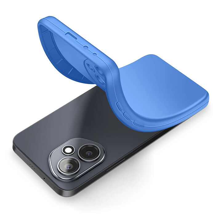 Avizar Coque pour Honor 400 en Silicone Souple avec Contour Protection Caméra Bleu pas cher