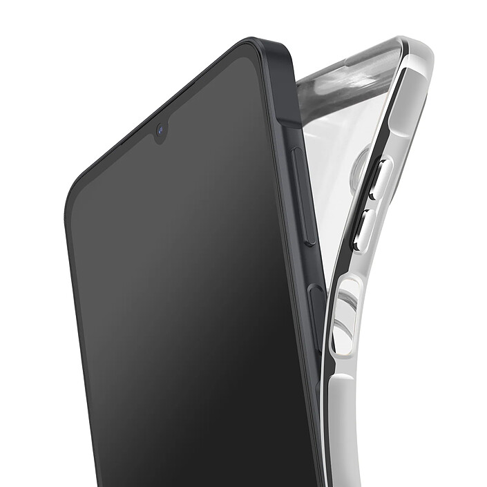 Avizar Coque pour Galaxy A07 Compatible MagSafe avec Contour Chromé pas cher