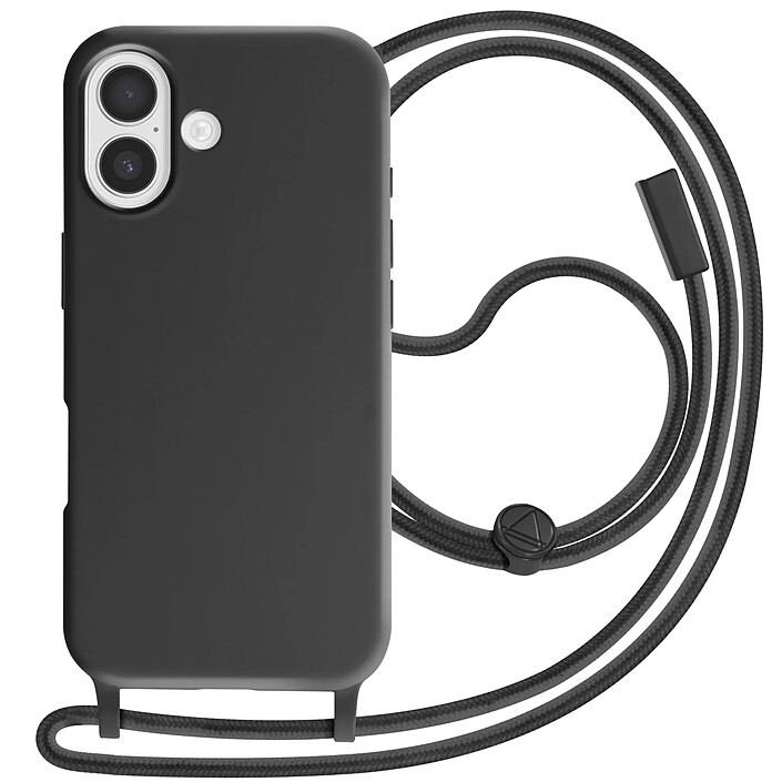 Avizar Coque pour iPhone 17 en Silicone Soft Touch avec Cordon Tour de Cou Ajustable