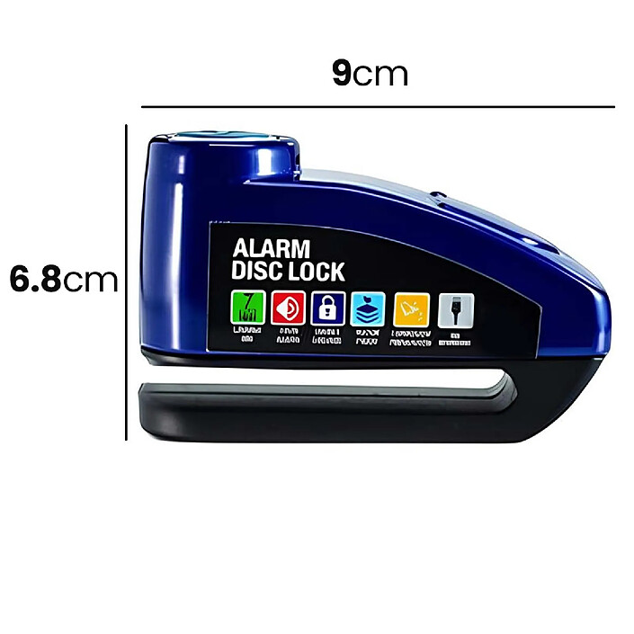 Acheter Avizar Antivol Bloque Disque avec Alarme 110 dB pour Vélo Moto Poussette