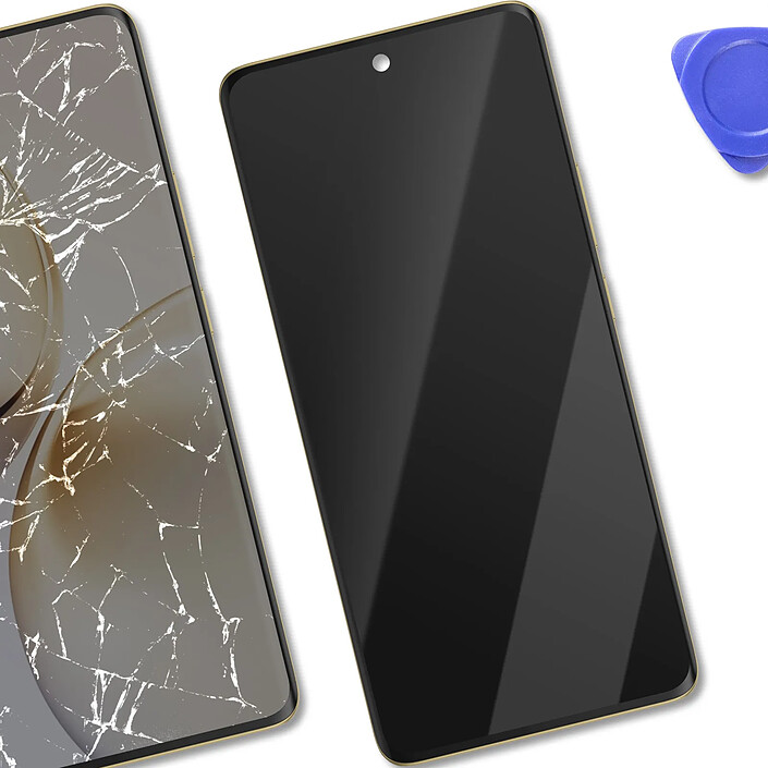 Acheter Realme Écran Complet Original Realme 14 Pro Dalle AMOLED Service Pack Vitre et Châssis Blanc / Noir