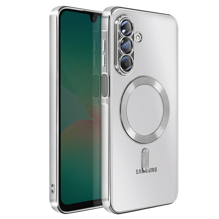 Avizar Coque pour Galaxy A26 Compatible MagSafe avec Contour Chromé