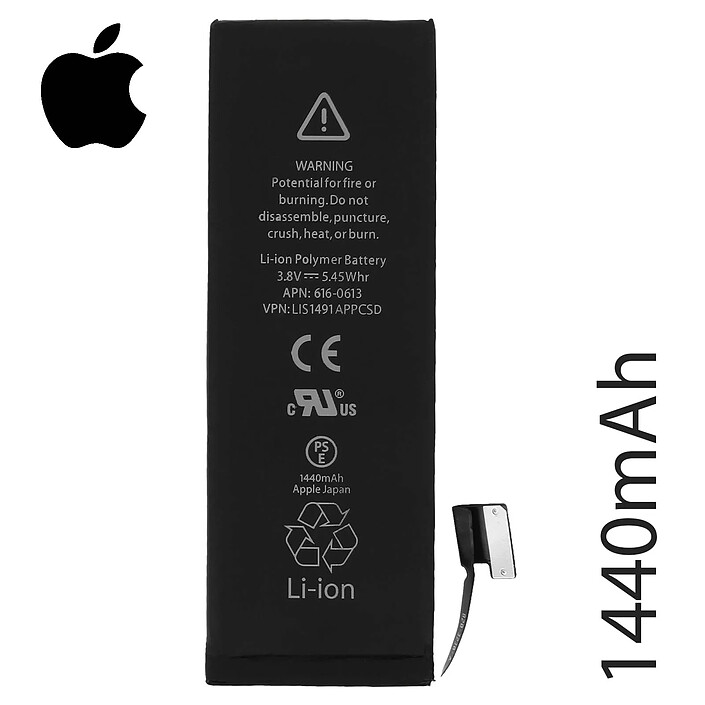 Avis Clappio Batterie de remplacement pour iPhone 5 Original Li-ion 3.8V 1440mAh
