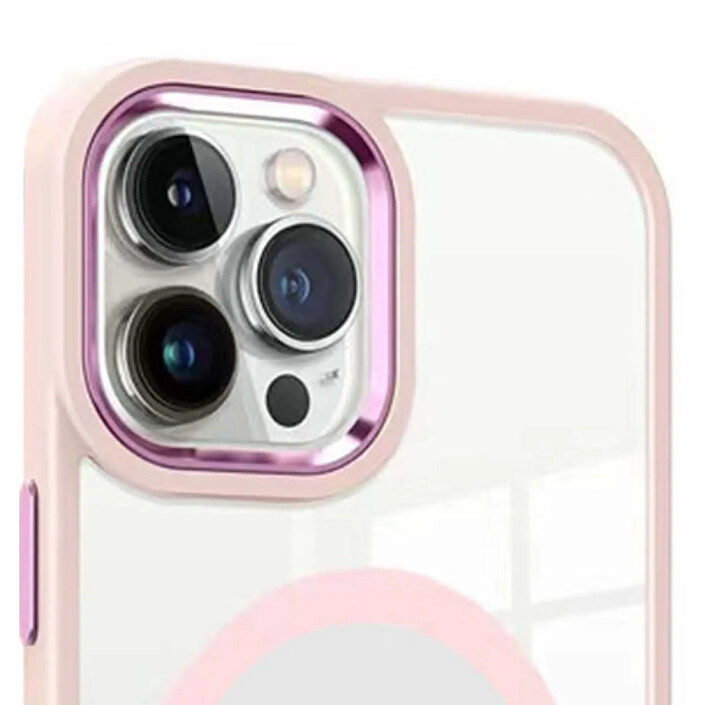 Avis Jaym Coque Bumper pour iPhone 16 Pro MagSafe Antichocs Rose