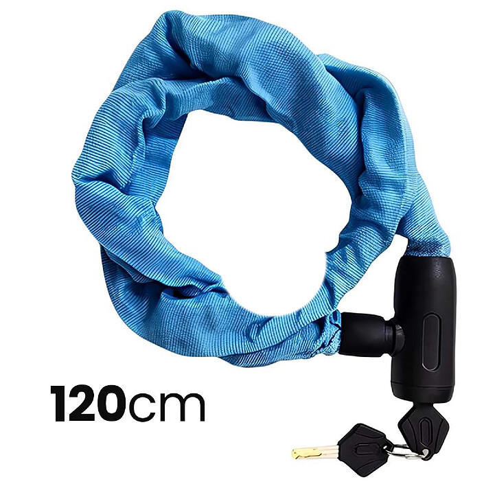 Avizar Antivol à Câble Renforcé 120cm avec Tête en Métal pour Vélo et Moto pas cher