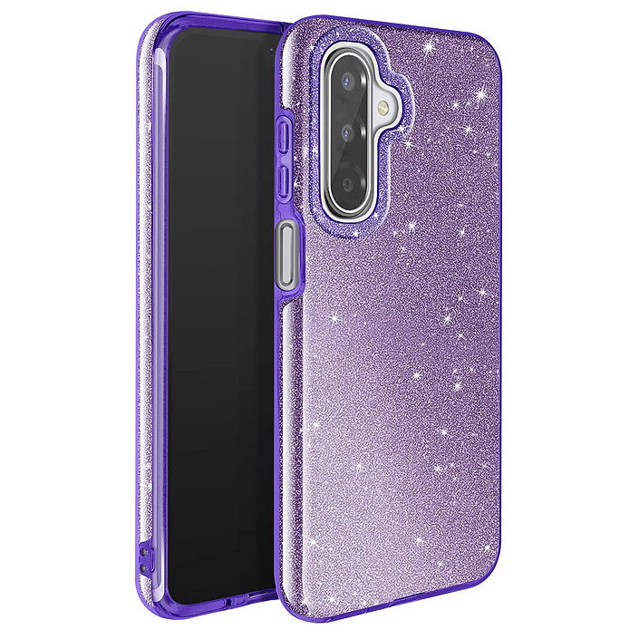 Acheter Avizar Coque pour Galaxy A17 Conception Bi-Matière et Finition Pailletée