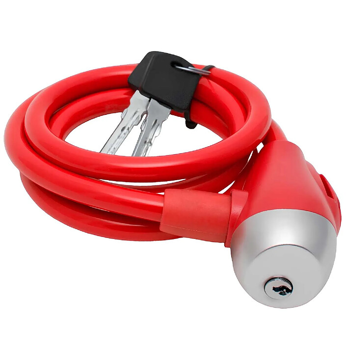 Avizar Câble Antivol en Acier à Clé avec Gaine en PVC pour Vélo et Trottinette