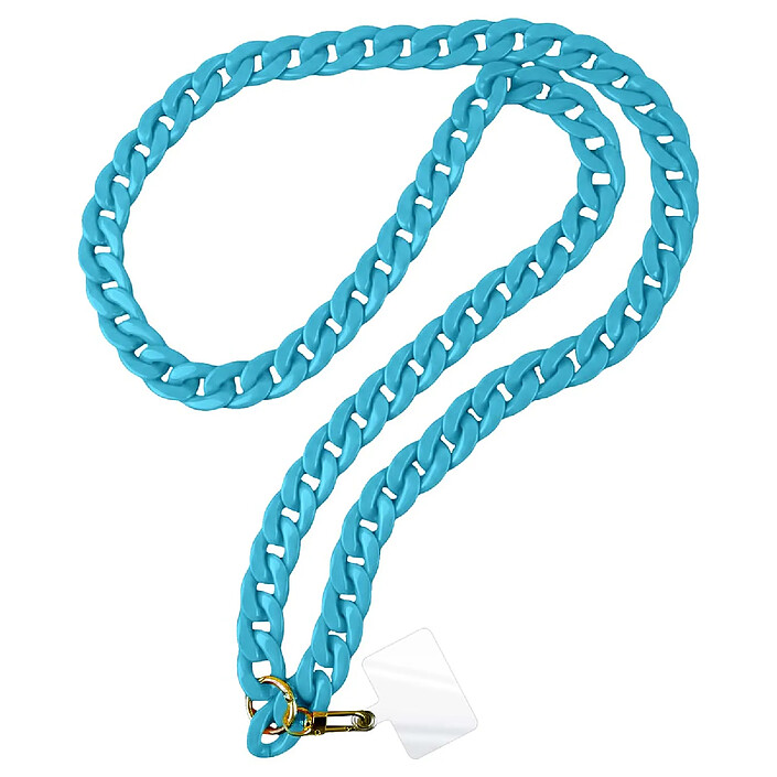Avis Jaym Tour de Cou pour Smartphone Avec Attache Universelle modèle Fashion 1.20m Bleu ciel