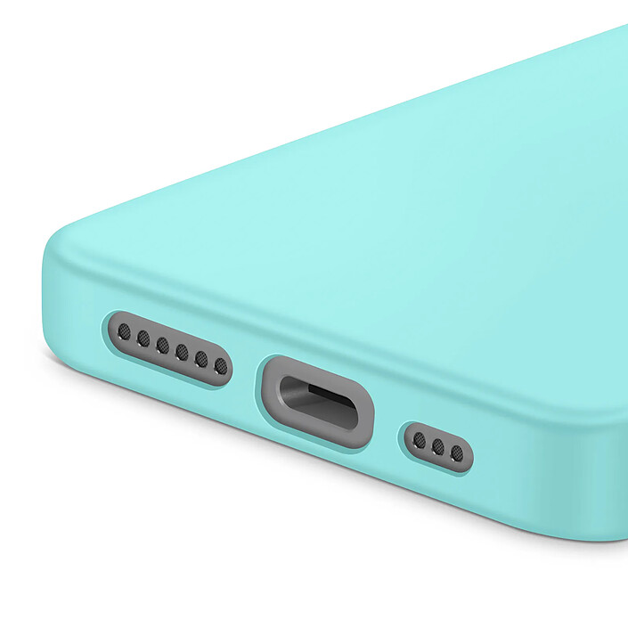 Avis Avizar Coque pour iPhone 16e Soft-Touch en Silicone Série Fast Cover Turquoise